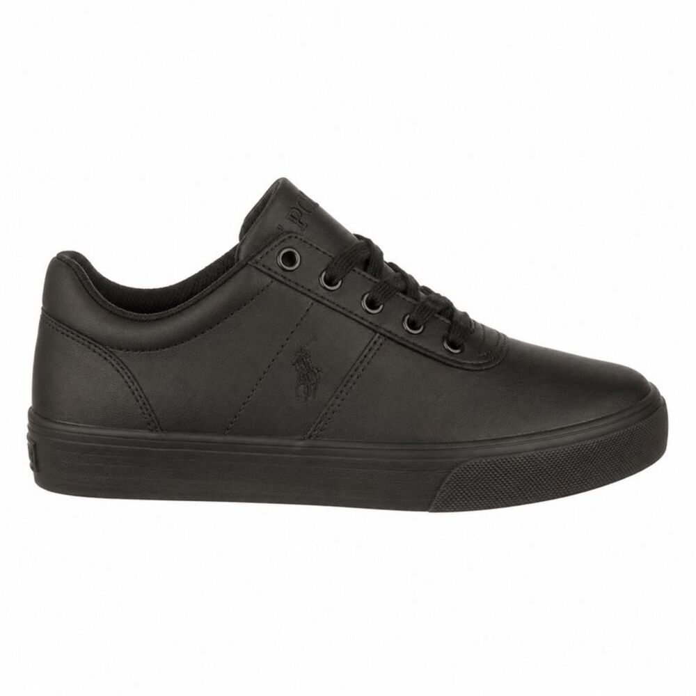 Ralph Lauren Womens/Ladies Hanford III Leather Shoes / Triple Black
